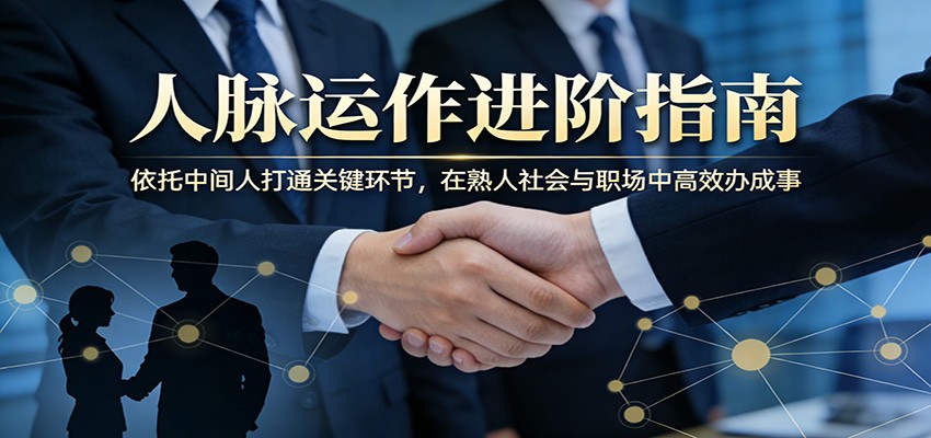 付费文章：人脉运作进阶指南，依托中间人打通关键环节，在熟人社会与职场中高效办成事-LanTi云网创