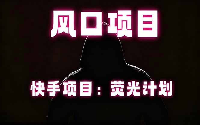 快手风口项目，荧光计划托管，长期稳定，适合批量做-LanTi云网创