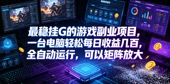 AI游戏全自动挂机项目,单号日入100左右,可矩阵放大!-LanTi云网创