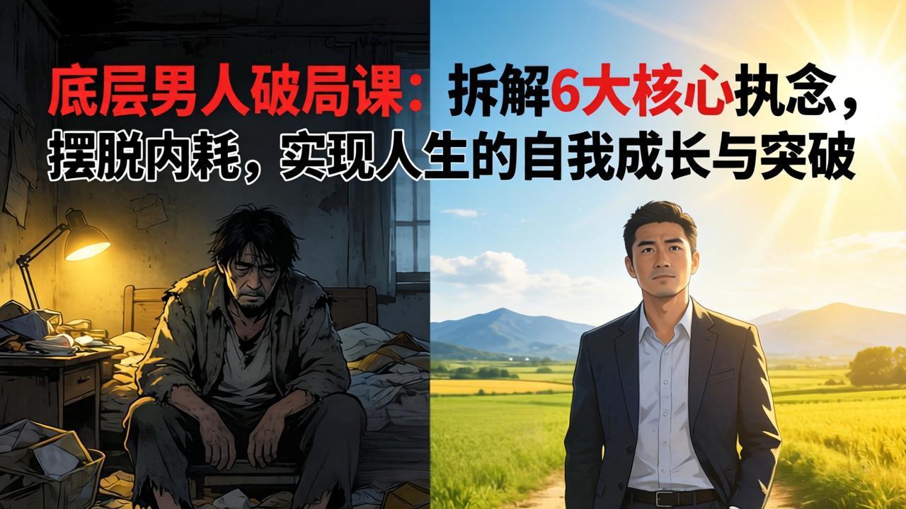 付费文章：底层男人破局课：拆解 6 大核心执念，摆脱内耗，实现人生的自我成长与突破-LanTi云网创