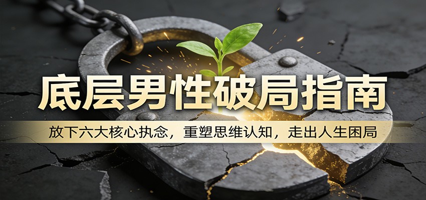底层男性破局指南:放下六大核心执念,重塑思维认知,走出人生困局-LanTi云网创