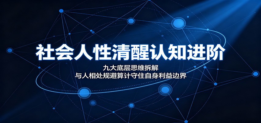 社会人性清醒认知进阶:九大底层思维拆解,与人相处规避算计守住自身利益边界-LanTi云网创