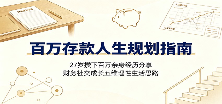 百万存款人生规划指南：27岁攒下百万亲身经历分享，财务社交成长五维理性生活思路-LanTi云网创