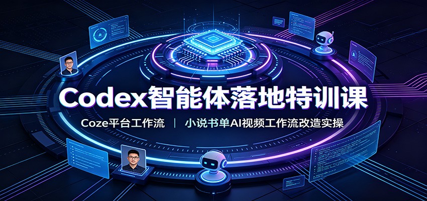 Codex智能体落地特训课:Coze平台工作流,小说书单AI视频工作流改造实操-LanTi云网创