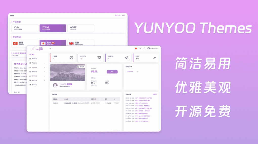 魔方财务系统 YUNYOO财务系统 新秀魔方收银系统 购物车+会员中心模板-LanTi云网创