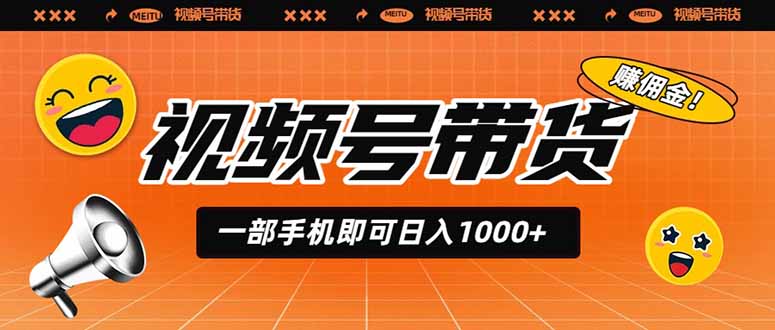 视频号带货,一部手机即可日入1000+,无人直播玩法轻松躺赚带货佣金-LanTi云网创