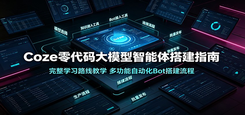 Coze零代码大模型智能体搭建指南：完整学习路线教学，多功能自动化Bot搭建流程-LanTi云网创