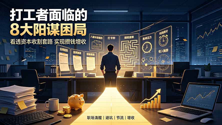 付费文章：打工者面临的8大阳谋困局，看透资本收割套路实现攒钱增收-LanTi云网创