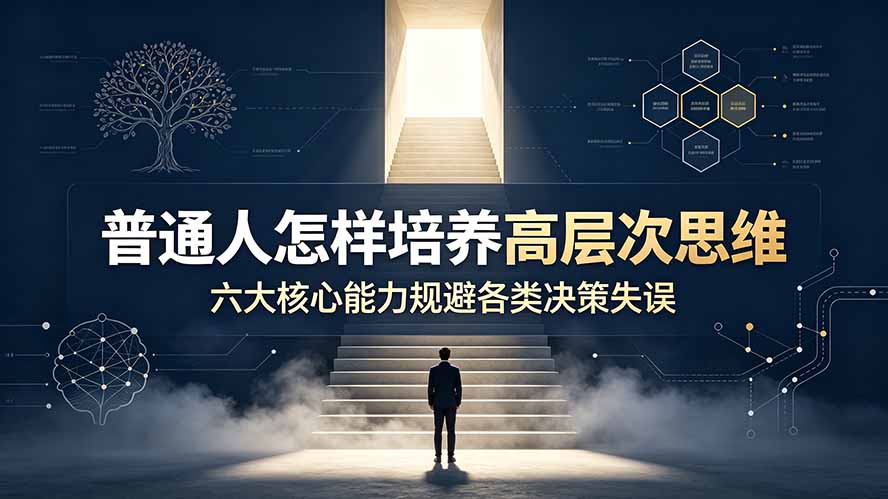 付费文章：普通人怎样培养高层次思维，六大核心能力规避各类决策失误-LanTi云网创