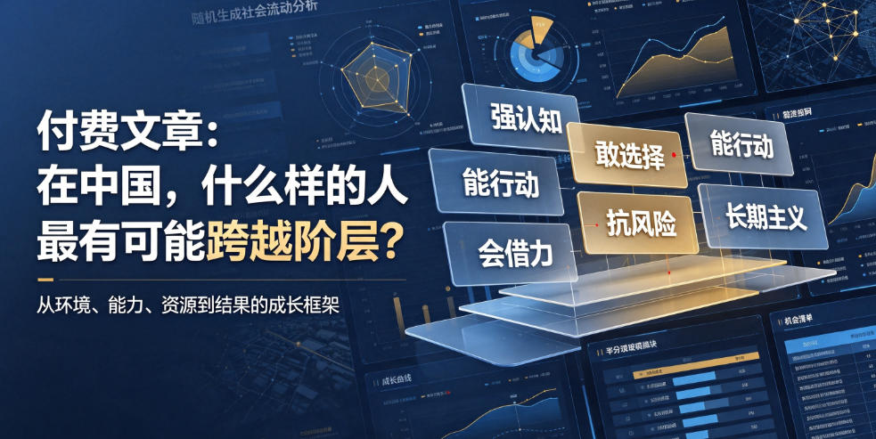 付费文章：在中国，什么样的人最有可能跨越阶层？-LanTi云网创