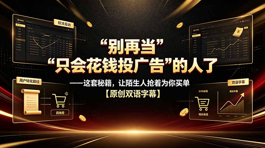 别再当“只会花钱投广告”的人了——这套秘籍，让陌生人抢着为你买单【原创双语字幕】-LanTi云网创