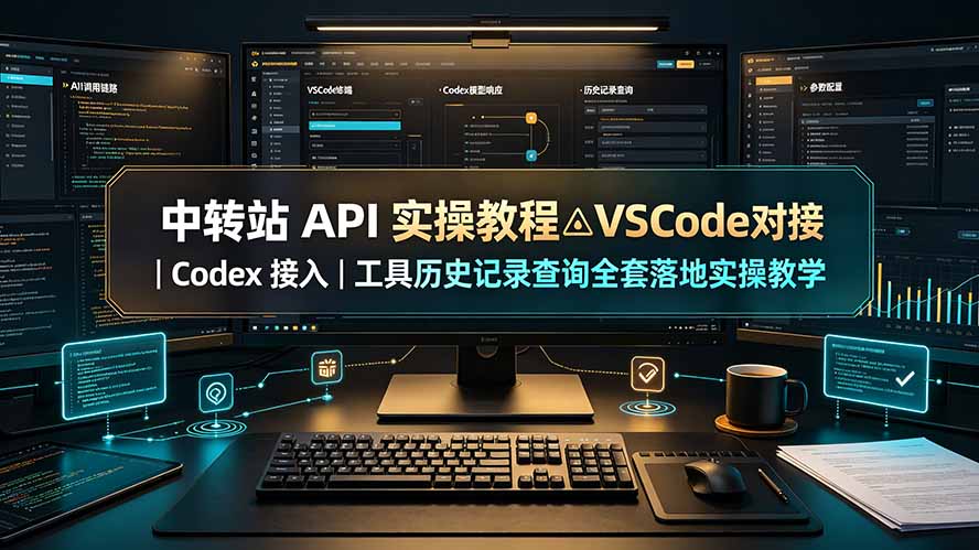 中转站 API 实操教程△VSCode 对接｜Codex 接入｜工具历史记录查询全套落地实操教学-LanTi云网创