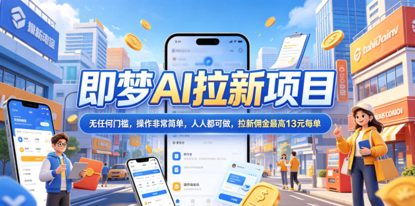 2026年即梦AI拉新项目最新玩法，无任何门槛，操作非常简单，人人都可做，拉新佣金最高13米每单(更新07月25日)-LanTi云网创