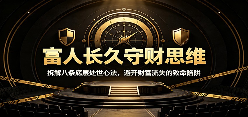 富人长久守财思维：拆解八条底层处世心法，避开财富流失的致命陷阱-LanTi云网创