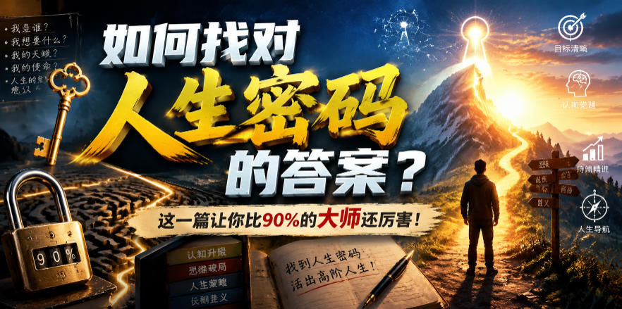付费文章：如何找对人生密码的答案？这一篇让你比90%的大师还厉害！-LanTi云网创