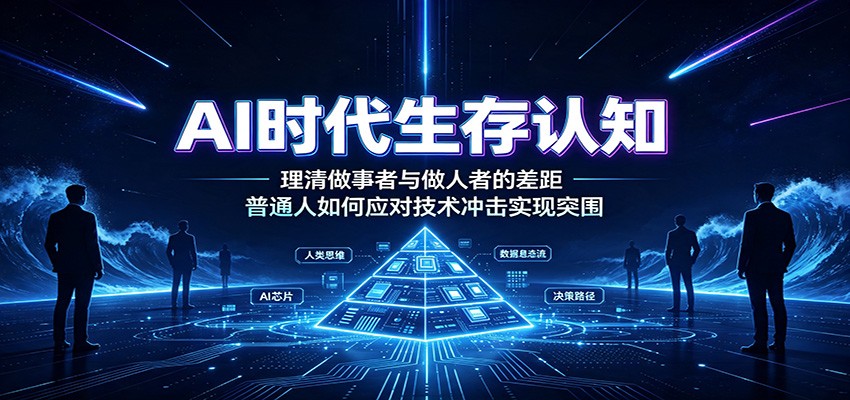 AI时代生存认知：理清做事者与做人者的差距，普通人如何应对技术冲击实现突围-LanTi云网创