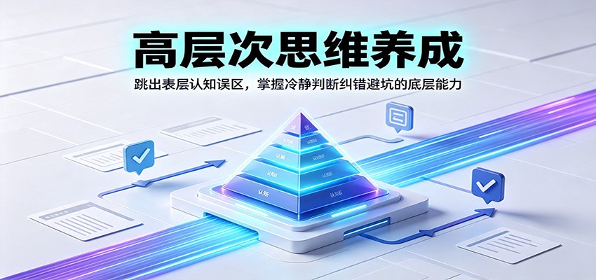 高层次思维养成：跳出表层认知误区，掌握冷静判断纠错避坑的底层能力-LanTi云网创