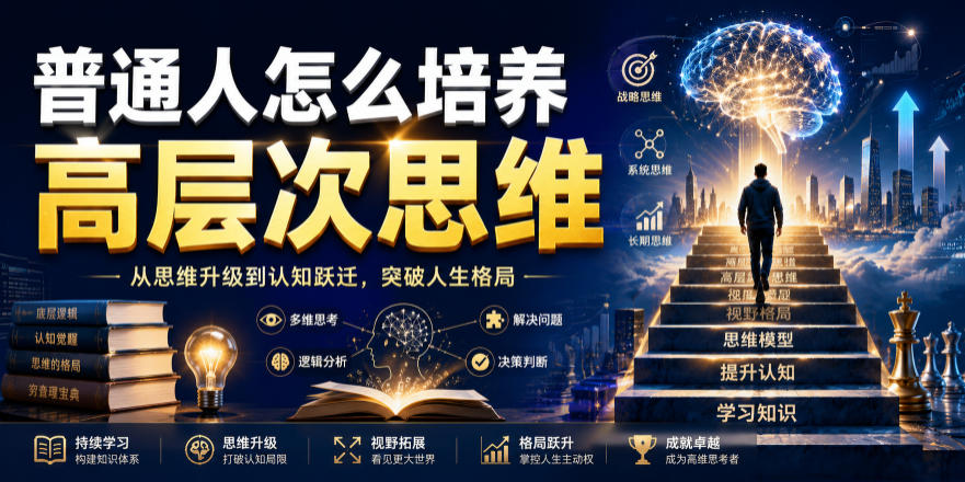 公众号付费文章：普通人怎么培养高层次思维-LanTi云网创
