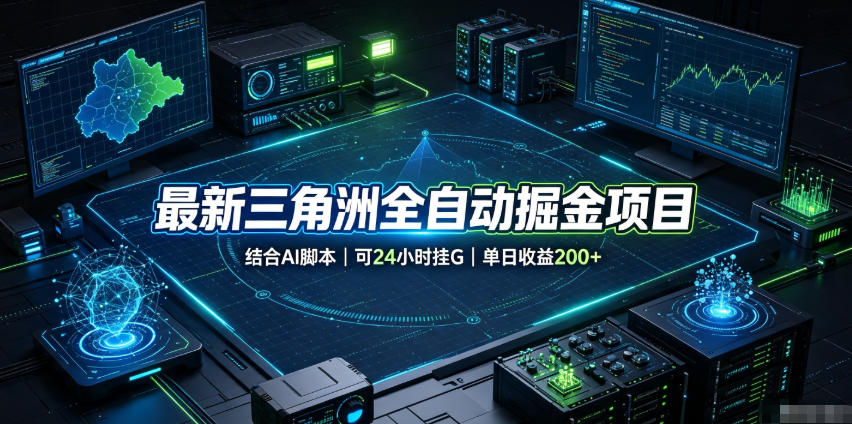 最新三角洲全自动掘金项目，结合AI脚本，可24小时挂G，单日收益200+【揭秘】-LanTi云网创