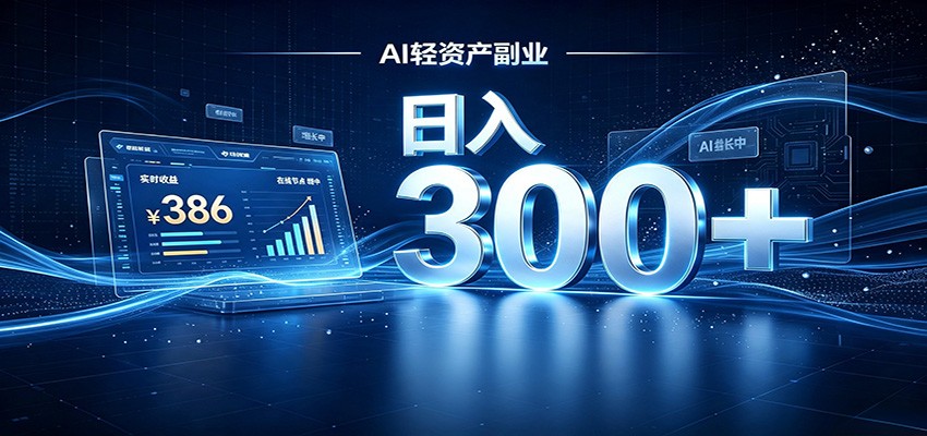 2026 AI轻资产风口，Token中转站小白可入局，日入300+-LanTi云网创