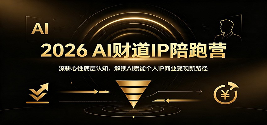 2026 AI财道IP陪跑营：深耕心性底层认知，解锁AI赋能个人IP商业变现新路径-LanTi云网创