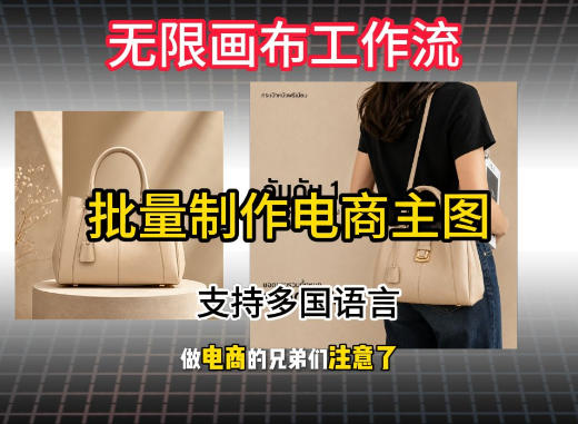 无限画布工作流搭建教程，一键电商主图批量制作，批量下载，支持多国语言-LanTi云网创