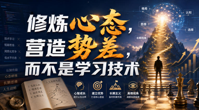 付费文章：修炼心态，营造势差，而不是学习技术-LanTi云网创