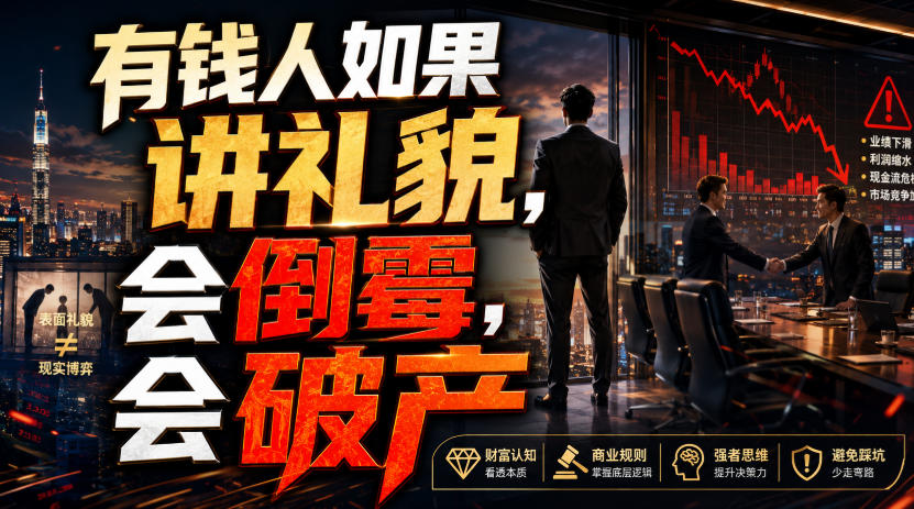 付费文章：有钱人如果讲礼貌，会倒霉，会破产-LanTi云网创