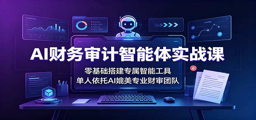 AI财务审计智能体实战课：零基础搭建专属智能工具，单人依托AI媲美专业财审团队-LanTi云网创