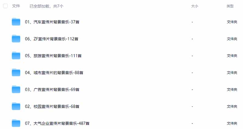 图片[3]-某宝付费购买，常用6G音效合集！970+首宣传片背景音乐，无版权可商用大气素材，分类清晰，高质量内容-LanTi云网创
