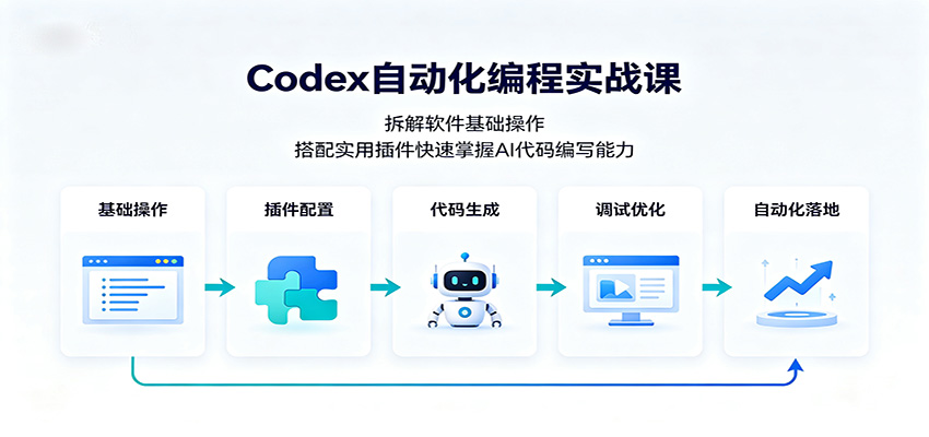 Codex自动化编程实战课：拆解软件基础操作，搭配实用插件快速掌握AI代码编写能力-LanTi云网创