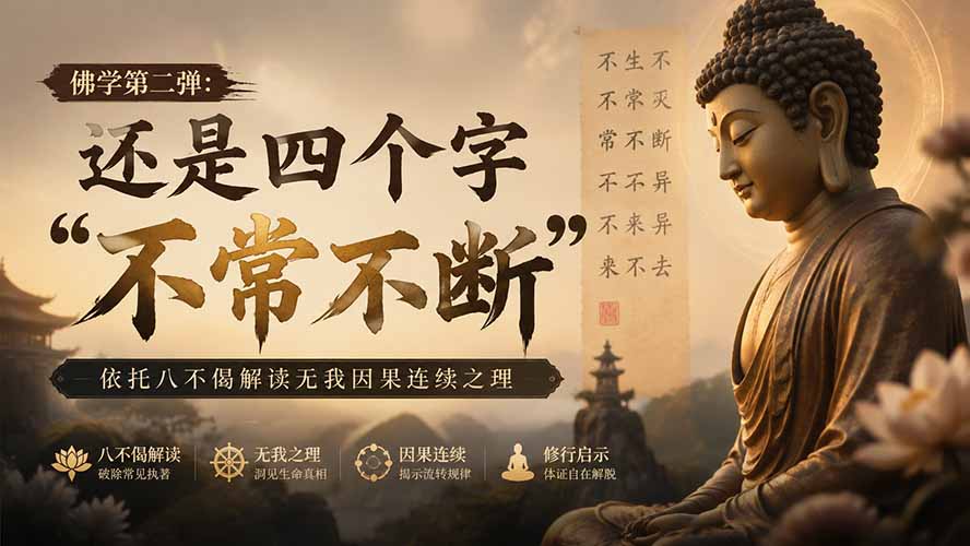 付费文章：佛学第二弹：还是四个字“不常不断”依托八不偈解读无我因果连续之理-LanTi云网创