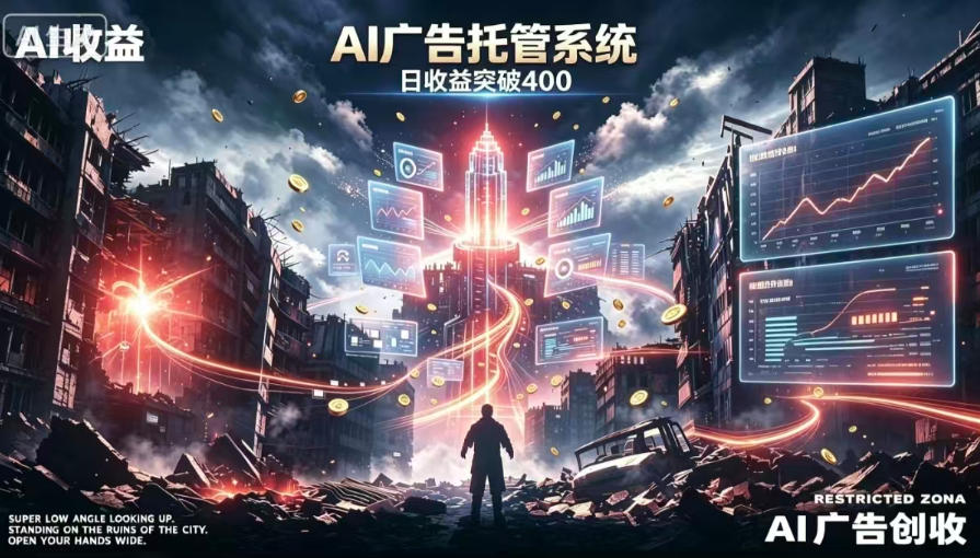 AI智能广告，全自动化运行，单日可达400+，小白新手0基础上手【揭秘】-LanTi云网创