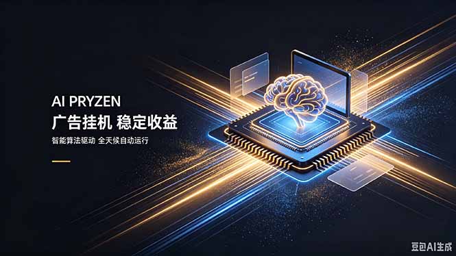 AI Pryzen 广告挂机｜24小时自动跑，日入300-500，新手零门槛-LanTi云网创