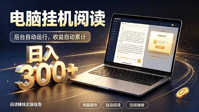 看小说也有收益？自动化流程，轻松日入300+-LanTi云网创