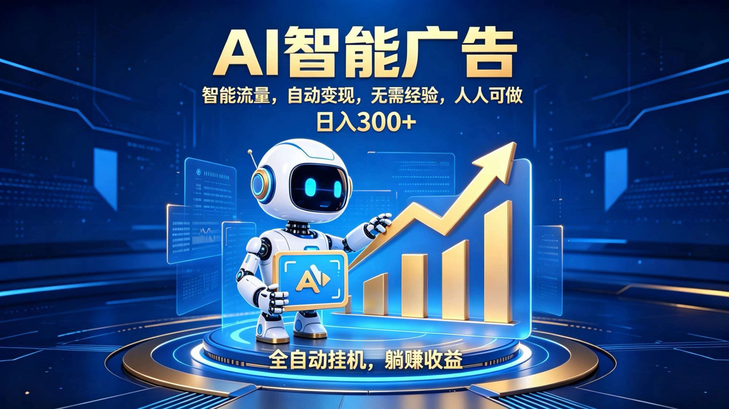 轻资产新赛道，全自动AI广告，打造持续收益-LanTi云网创