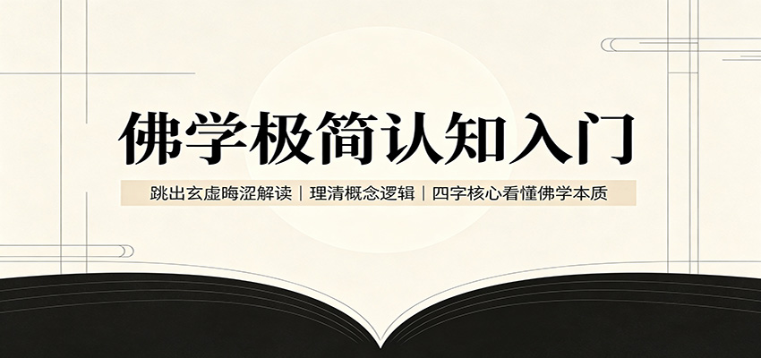 佛学极简认知入门：跳出玄虚晦涩解读，理清概念逻辑，四字核心看懂佛学本质-LanTi云网创