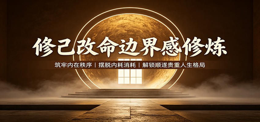 修己改命边界感修炼:筑牢内在秩序,摆脱内耗消耗,解锁顺遂贵重人生格局-LanTi云网创