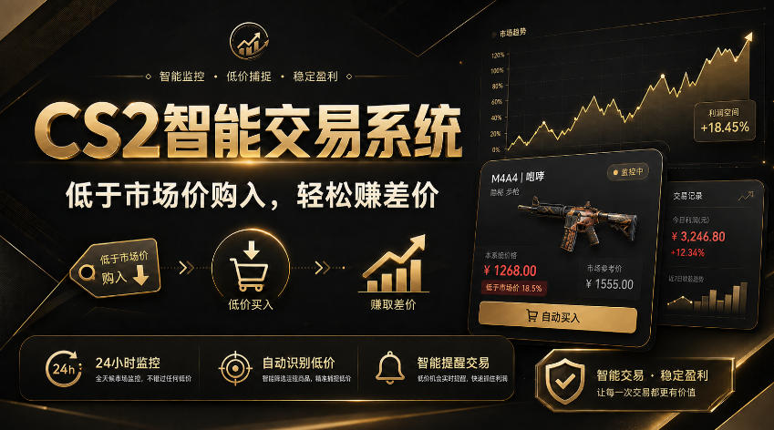 CS2智能交易系统，轻松賺差价|自动运行，无需自己挂G|数据支持任何形式验证【揭秘】-LanTi云网创