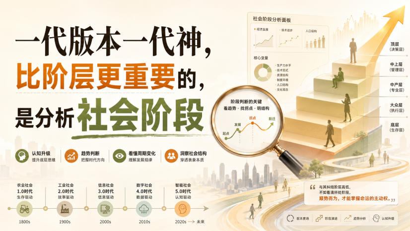 付费文章：一代版本一代神，比阶层更重要的，是分析社会阶段-LanTi云网创
