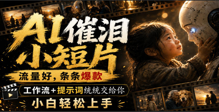 AI催泪小短片，流量好，条条爆款，工作流+提示词统统交给你，小白轻松上手-LanTi云网创
