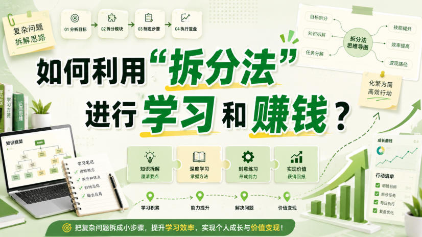 付费文章：如何利用“拆分法”进行学习和賺钱？-LanTi云网创