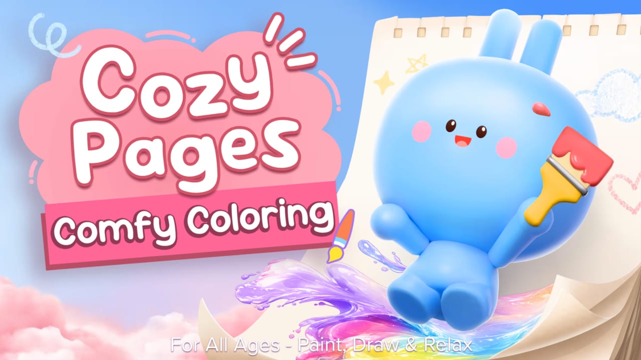 舒适页面：疗癒系手绘色本-全龄适读,享受静心时光丨Cozy Pages: Comfy Coloring for All Ages – Paint, Draw & Relax-LanTi云网创