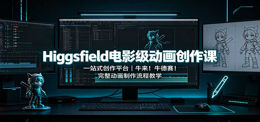 Higgsfield电影级动画创作课:一站式创作平台,牛来!牛德赛!完整动画制作流程教学-LanTi云网创