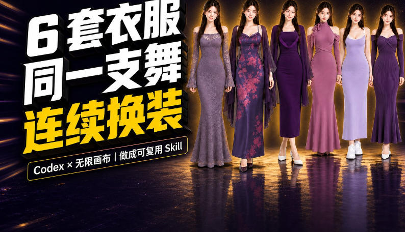 同一支舞，6套衣服按顺序切换：我把服装换装视频做成了一个Skill-LanTi云网创