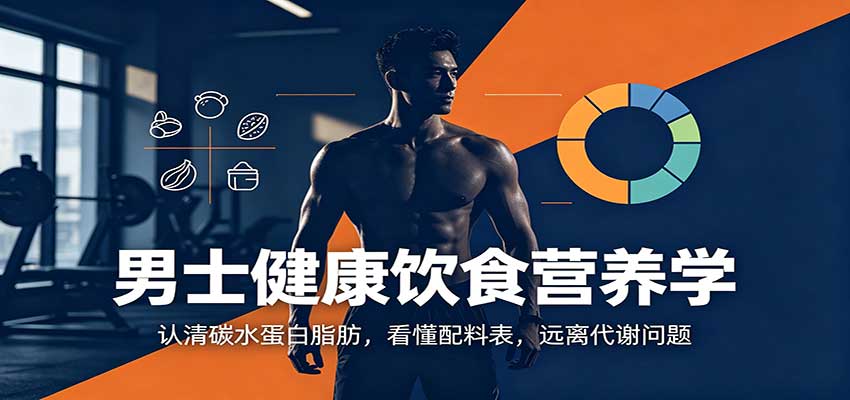 男士健康饮食营养学：认清碳水蛋白脂肪，看懂配料表，远离代谢问题-LanTi云网创
