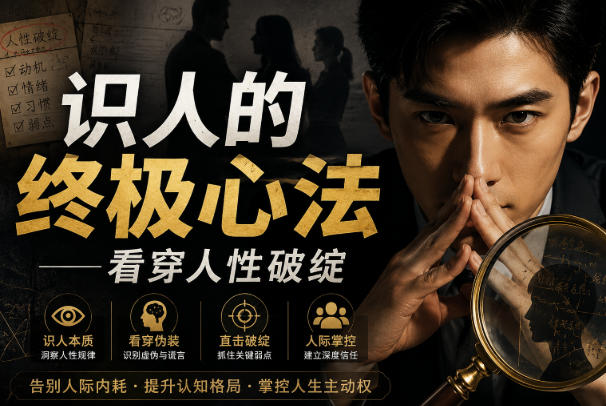 付费文章：识人的终极心法——看穿人性破绽-LanTi云网创