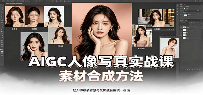 AIGC人像写真实战课：软件平台部署筹备，素材合成方法，多题材写真案例-LanTi云网创