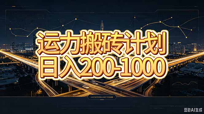运力搬砖，风口项目。当日收益稳定200-1000。 每天仅需一小时，新人轻松上手。-LanTi云网创