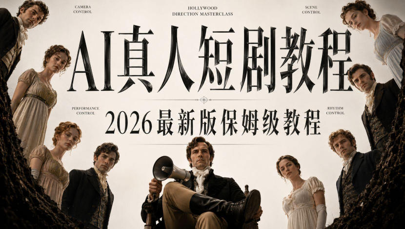 AI真人短剧制作全流程，AI视频大佬专为零基础研制的AI短剧教程，保姆级教程，新手一学就会！-LanTi云网创